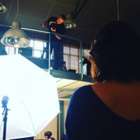 In the middle of shooting!